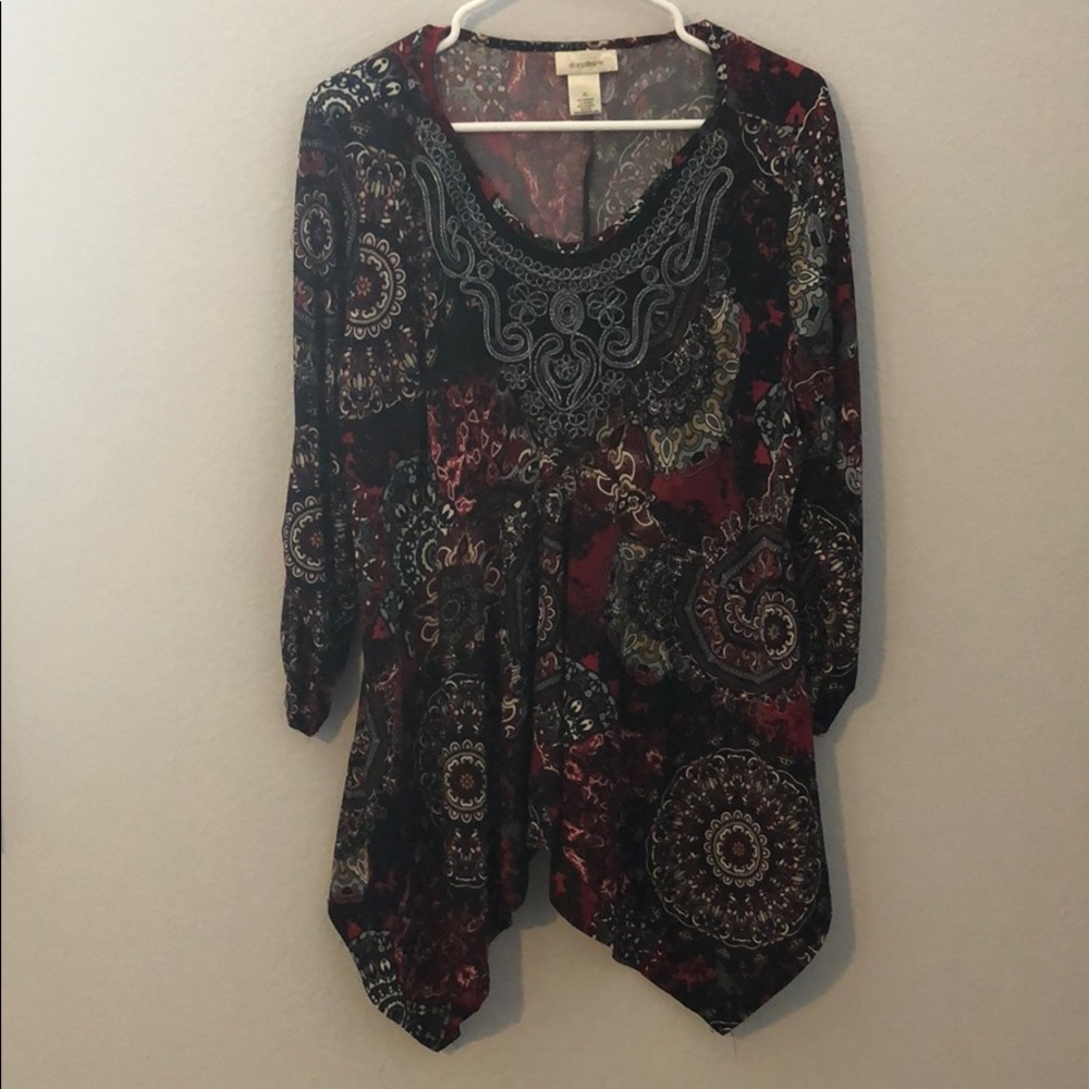 Western style tunic top